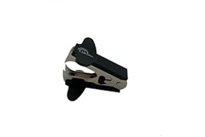 LB Office 8298 D-Clip, Ôte-agrafes, Verrouillage, Bi-matière inox/ABS anti-glisse, Noir