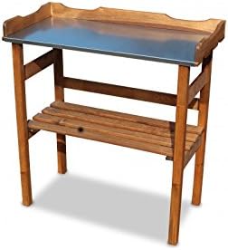 Plant table -anthracite- with galvanised metal