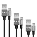 Produktbild Micro USB Kabel [3 Pack: 30cm/180cm/300cm] [Lebenslange Garantie], multifun USB Schnellladekabel Nylon, High Speed Datenkabel 2.0 A Stecker Anschlusskabel für Android Samsung HTC Motorola Nokia LG HP Sony Blackberry usw.