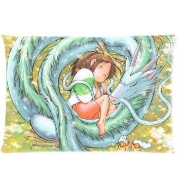 Trendsetter Spirited Away Chihiro und Haku Dragon Custom Kopfkissen Kissen Cover Home Deko Kissen Fall Standard Größe 20 x 30 (Zwei Größen)