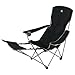 Produktbild 10T Campingstuhl Quickfold Plus Klappstuhl mit Armlehnen & Fußstütze & Getränkehalter max 110 kg