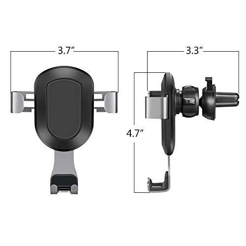 Supporto per Auto,Mopoin Supporto Cellulare per Auto Universale Portatelefono per Auto Multi-angolo GravitÃ  Anti-Shake Supporto Auto Ventilazione per iPhone X 8,Samsung Galaxy Nota/Edge,Smartphone
