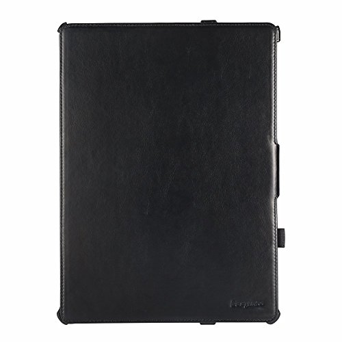 iPad Pro 12.9 Hülle, EasyAcc iPad Pro 12.9 2015 Hülle Schutzhülle Case Hochwertiges PU Leder Etui – mit Standfunktion und Automatischem Schlaf Funktion für iPad Pro 12.9 2015 (Modellnummer A1673 A1674 A1675) – Schwarz, Kunstleder - 9