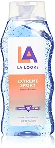 La Looks Gel 10 Extreme Sport Tri-Active Hold 20oz (Blue) (2 Pack)