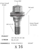 peugeot 205 sitze kaufen Spezifikationen - Ersatz Peugeot/Citeron Rad-Nuts4X M12 x 1,25 35 mm Peugeot/Citroen echte Leichtmetallrad Schrauben flache Sitzscheibe.