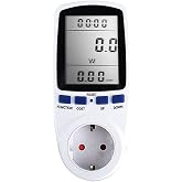 Homgeel Dijital LCD Enerji &Ouml;l&ccedil;er Wattmetre İzleme Cihazı Watt Elektrik Kwh G&uuml;&ccedil; &Ouml;l&ccedil;&uuml;m &Ccedil;ıkış Analiz&ouml;r&uuml;