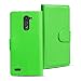 Produktbild LG Spirit , Spirit LTE Bookstyle Hülle, Conie Mobile PU Leder Schutzhülle Handytasche Bookcase Tasche Premium Klapphülle in Grün