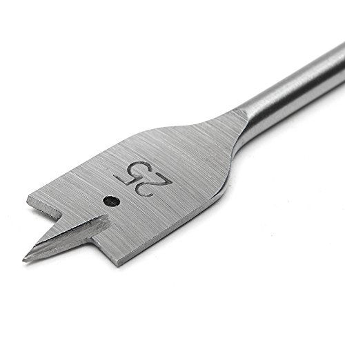 Fortag 6 tlg Flachfräsbohrer-Set Flachfräsbohrer Holzflachbohrer Set Cut Speed Sechskantschaft Holz Spade-Bohrer metrische Holzbohrer 10mm/12mm/16mm/18mm/20mm/25mm - 3