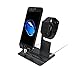 Price comparison product image OXOQO Apple Watch Charging Stand, iPhone stand, Aluminum Charging Stand Dock Station Desktop Holder for Apple Watch/iPhone X/8/8 Plus/7/7 Plus/6/6s Plus/iPad(Black)