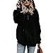 Produktbild Sannysis Hoodie Damen Bauchfrei Hooded Sweatshirt Mantel Winter Warme Wolle Reißverschluss Taschen Baumwolle Mantel Outwear