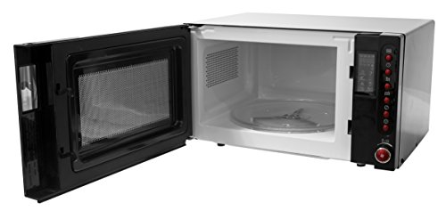 Russell Hobbs RHM2080BR 20 Liter schwarz Digital Mikrowelle mit rotem Griff und Tasten - 2