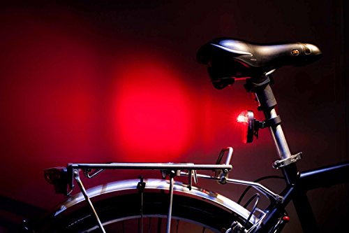 OSRAM LEDsBIKE RX2, rotes LED Rücklicht für Fahrräder, batteriebetriebene LED-Rückleuchte mit Entladungsanzeige, Beleuchtungsstärke 2,4 lx, LEDBL302, Faltschachtel (1 Stück) - 3