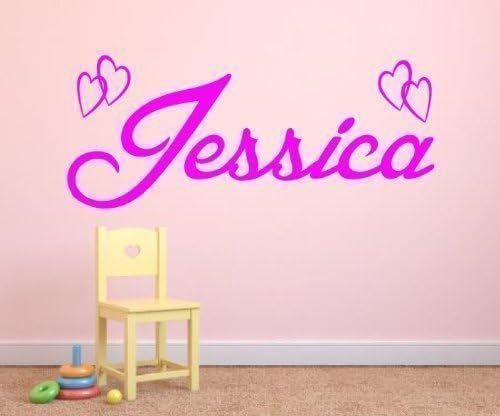 Personalised Custom Name vinyl wall art sticker - ANY NAME - 3 sizes - 16 colours - f5 (3 - Large 100 cm long)
