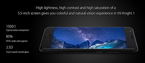THL Knight 1Â 4Â G Smartphone 5,5Â Pollici Schermo 3Â GB RAM + 32Â GB ROM 13,0Â MP + 2,0Â MP Octa Core Dual Telecamera Scanner delle Impronte Digitali