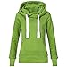 Produktbild Berimaterry Damen Hoodie Kapuzenpullover Pullover Mit Kapuze Cross Over Kragen Und Fleece Innenseite Frauen Plus Größe langärmeliges Festes Sweatshirt mit Kapuze Tops Shirt