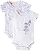 Pumpkin Patch Baby Girls 0-24M W/S Fairy 2Pk Bodysuit, Bright White, Newborn