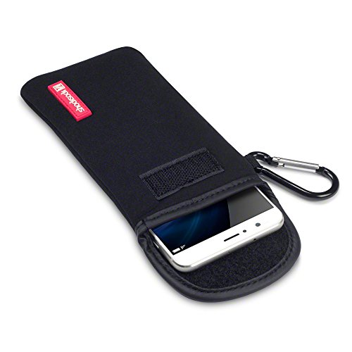 Huawei Honor 8 Funda de Neopreno  sistema de cierre con velcro - Negro