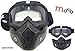 Produktbild MOTO X4 MASKE ABNEHMBAREN SCHUTZBRILLE UND MUND FILTER FÜR JETHELME MOTOCROSS SKI FAHRRAD SONNENBRILLE