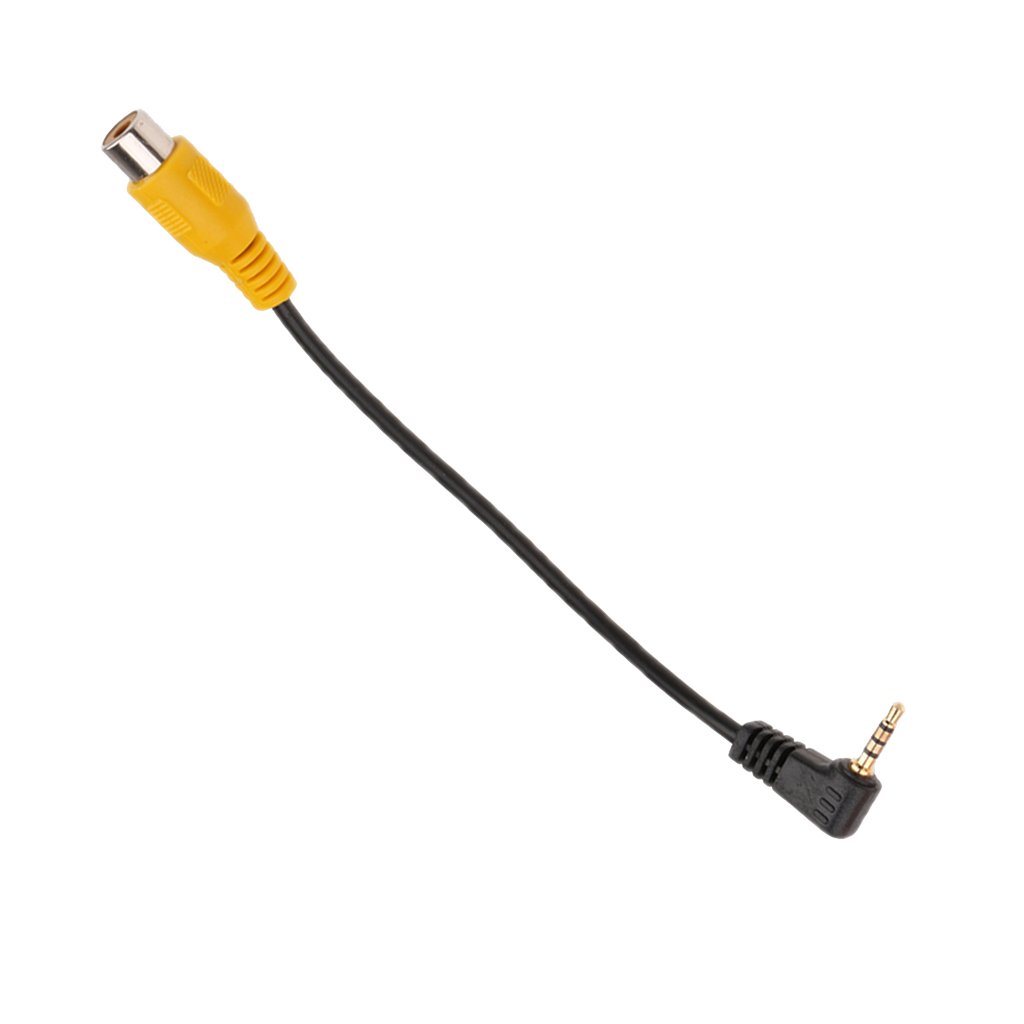 MagiDeal Portable Male 2.5mm to Female RCA Video Adapter Converter Cable Cord Connector 20cm