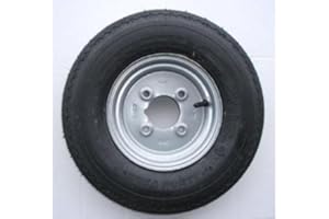 leisure MART 4.80/4.00 x 8 inch trailer wheel and tyre with 6 ply tyre and 4 inch PCD (NOT SUITABLE FOR ERDE TRAILERS) Pt no. LMX298