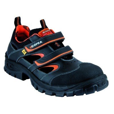 Cofra Sicherheitssandalen Asgard Vithar S1 P ESD ideal im Sommer, Größe 48, schwarz, 13010-001