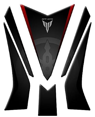 Totalstickers3D - GP-370(M) Protège-réservoir pour Yamaha MT-125 rouge