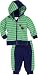 Schnizler Baby-Boys 2-Piece Long Sleeve Jacket and Bottoms Dino Tracksuit, Green, 0-3 Months (Manufacturer Size:62)