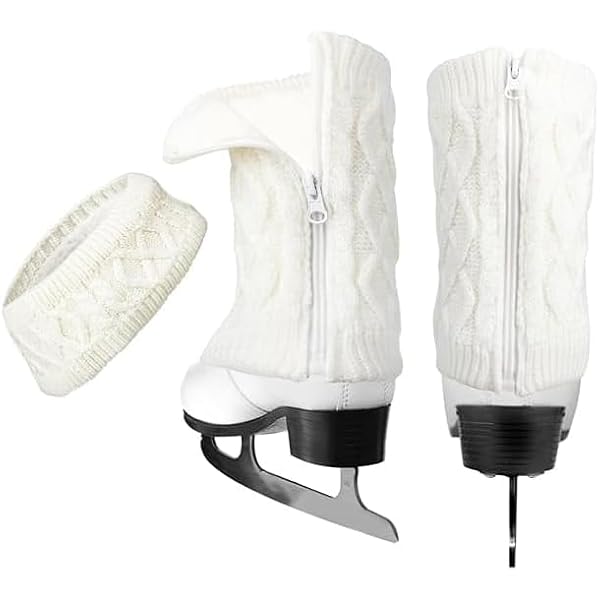 Jambières De Patinage Artistique Femme - Longueur 50 Cm, Tricot Doux, Rose, Pour Yoga Et Danse
