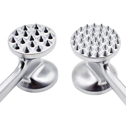 Küchenhelfer,Fleischhammer mit Griffe,Edelstahl Steakhammer,Fleischklopfer aus Edelstahl guter Fleischhämmer Steakhammer - 5