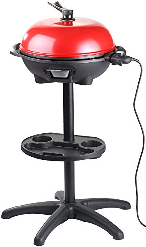 Rosenstein & Söhne 5in1-Elektro-Kugelgrill mit Temperaturregler und Zubehör, 1.500 W