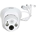 GENSEC 4G Sim Camera with Simcard Slot & Memory Card Slot, 4G Dome Camera 3MP Wireless Camera with Night Vision, Two Way Audio Bus CCTV Camera