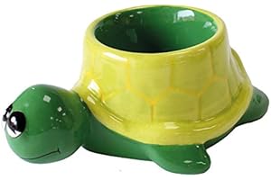CROCKERY CRITTERS Deluxebase Naczynia Critters kubek do jajek - żółw morski z uroczych ceramicznych kubków na jajka w kształcie zwierzęcym dla dzieci i dorosłych
