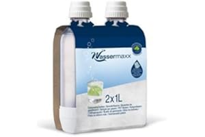 SODASTREAM Wassermaxx WAS2 Pack de 2 Bouteilles Pet 2 x 1 L Plastique