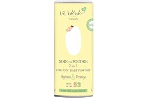 BIJIN TOKYO - PARIS Babypuder Vegan & Bio 2 in 1 – Talkfrei – Wechsel- & Milchbad – Natürlich spendet Feuchtigkeit und schützt – pflanzlich mit Haferflocken & Reisstärke – empfindliche Haut 100 g (1)