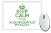 Produktbild Grün Keep Calm I 'm eine Unterkunft Manager Mauspad TXT 3160