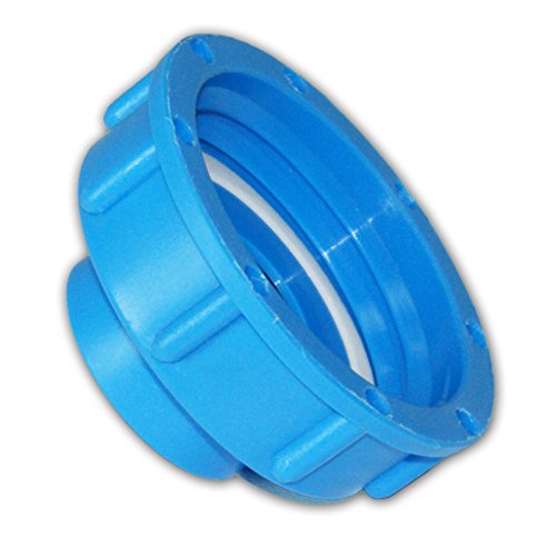 Stabilo-Sanitaer Kunststoff IBC Adapter Deckel S60x6 55/60 mm 1 Zoll Innengewinde Anschluss Zubehör für Tank Wasserbehälter - 2