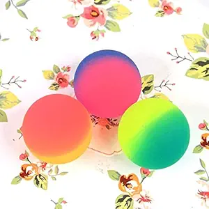 Firstly Traders Pack of 3 (40 mm) Crazy Balls Sport and Outdoor Games for Boys 5 Years & Up Extra Bouncy Balls for Kids