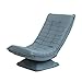 Produktbild Faules Sofa YXX Faltbarer Boden Lazy Sofa Chair Lunch Lounger mit 360 ° -Rotation und 5-Verstellbarer Position, Abnehmbarer waschbarer Bezug (Farbe : Blau)
