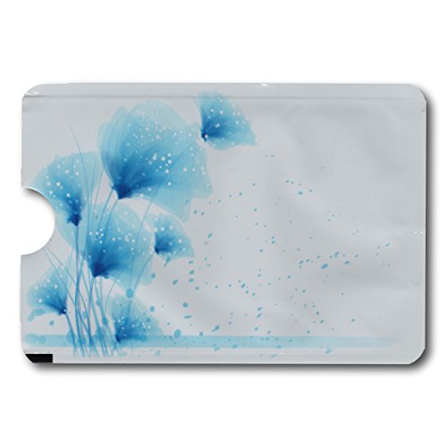 Preisvergleich Produktbild EPOSGEAR Card Minder Blau Funk-Chip RFID Blocker Kartenschutzhülle Datenschutzhülle für Kontaktlose Kreditkarten, EC-Karten, GiroGo, Visa, Mastercard und Ausweise zum Schutz vor Datendieben