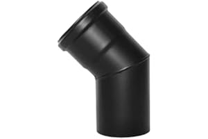 WITHOUT BRAND / GENERIC Curva a 45° smaltata per stufe a pellet 80mm