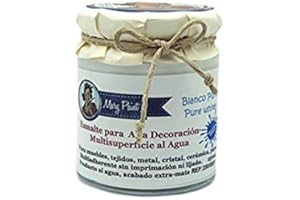MARY PAINT Pintura Multisuperficie al agua Mate efecto Chalk 250 (Blanco Puro)