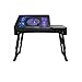Produktbild GAOLILI Laptop Computer Tischbett mit Schlafsaal Lazy Schreibtisch Klapptisch Einfache Handy Kleiner Schreibtisch Mit Lüfter Kühlung Einstellbare Höhe Kann gefaltet werden ( Farbe : Schwarz )