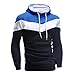 Produktbild Herren Wintermantel Männer Winterjacke Retro Hoodie Kapuzenpulli Tops Cord Patchwork Outdoorjacke Oversize Kapuzenpullis Jacke Mantel Outwear Lässig Kapuzenpullover Sport Sweatshirt Felicove
