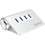 ORICO - Mini Hub USB 3.0 a 4 porte, in alluminio, alta velocità - per Portatile Notebook Tablet PC MacBook iMac