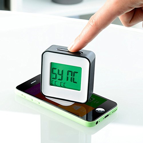 infactory LCD-Wecker, zwei Weckzeiten, Programmierung per iOS & Android App - 5