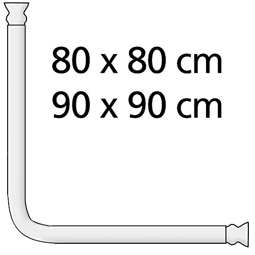 Wenko Winkelstange Universal (variabel, Ø 2.5 mm, Aluminium) weiß, 19216100 - 5