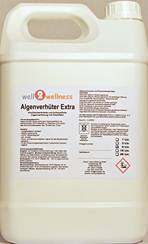 Pool Algenverhüter + Algenvernichter Extra ‚BLUE‘ 4 x 5,0 l – hochkonzentriert + schaumfrei - 2
