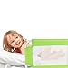 TecTake Bed guard toddler safety childs bedguard baby folding mesh rail 102cm - different colours - (Green)