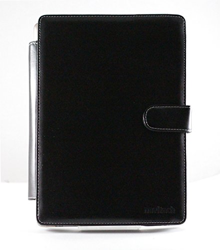 Navitech Schwarzes Leder Case Cover Tasche für das Medion Akoya E1235T - 4