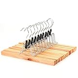 Die Klemmbacken mit weichem Filz ausgestattet, erhöht die Reibung zwischen Kleiderbügel und Kleidung, und hinterlässt keine Abdrücke